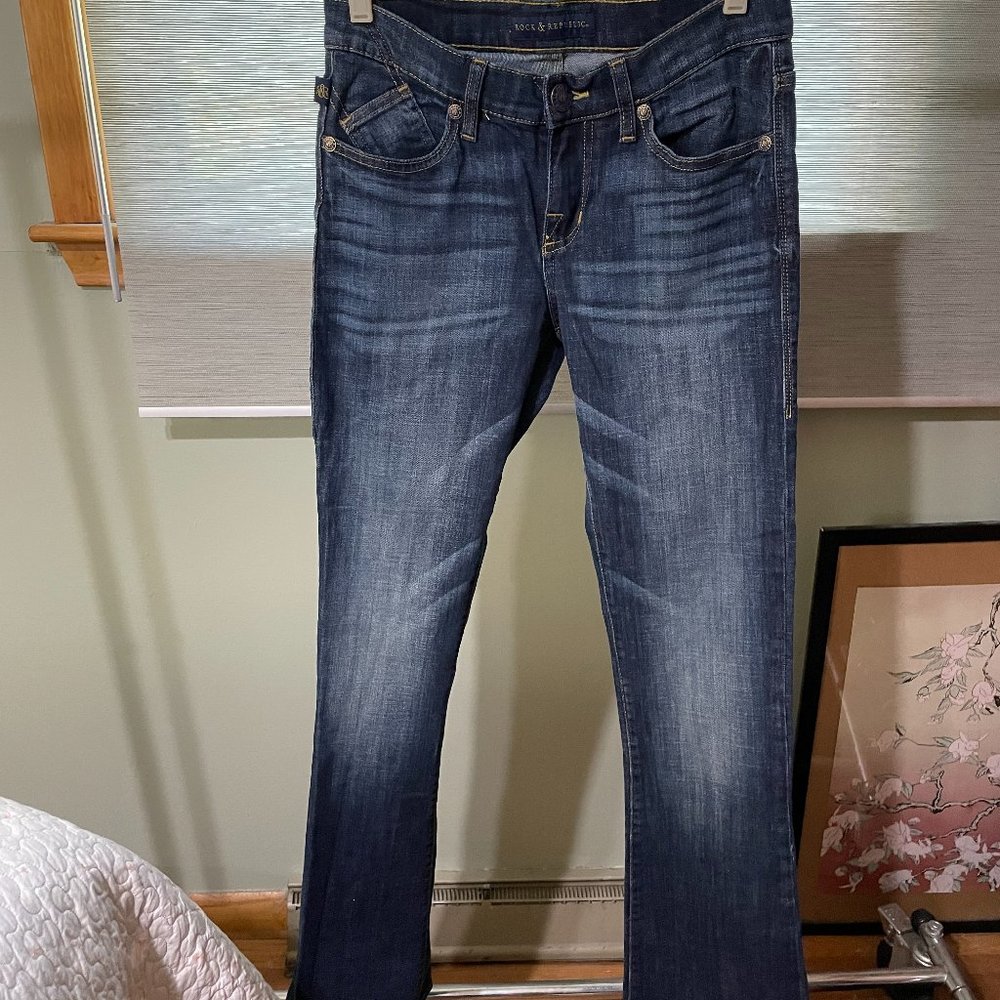 Rock & Republic Kasandra Slim Boot Cut Jeans Mint Cond Sz 6 M